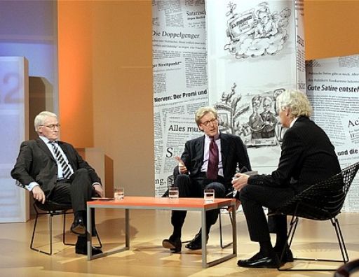 Dr. Claus Richter und Theo Koll im Gespräch mit Thomas Roth.