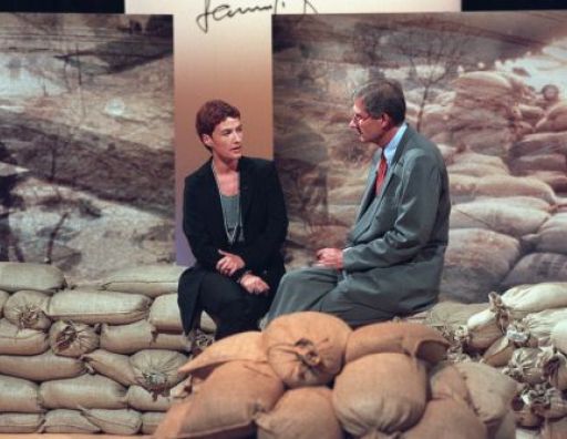 Carla Kniestedt im Gespräch mit Ulrich Wickert.