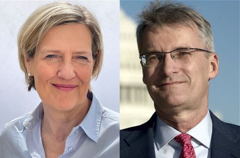 Porträts: Ina Ruck, Elmar Theveßen