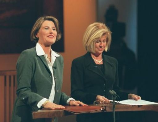 v.l.: Tina Hassel und Ilse Madaus-Friedrichs